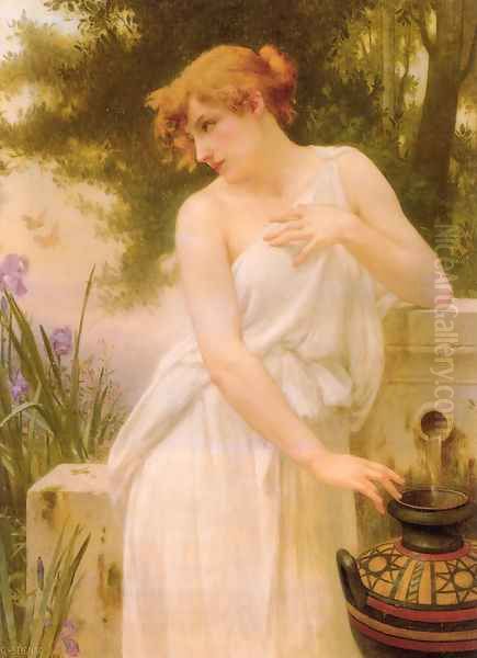 Beauty At The Well Oil Painting by Guillaume Seignac