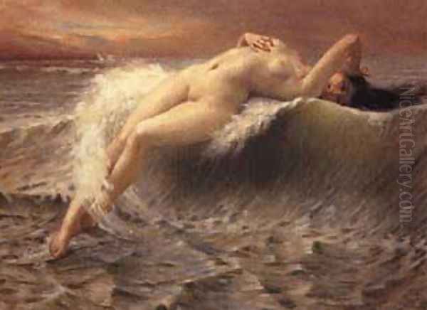 La Vague Oil Painting by Guillaume Seignac