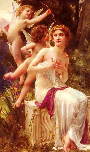 Les Avances De L'Amour (Love's Advances) Oil Painting by Guillaume Seignac