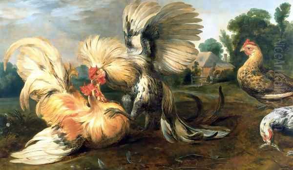 The cockfight Oil Painting by Frans Snyders