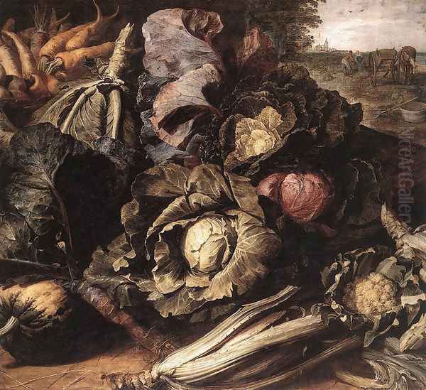 Vegetable Still-Life c. 1600 Oil Painting by Frans Snyders