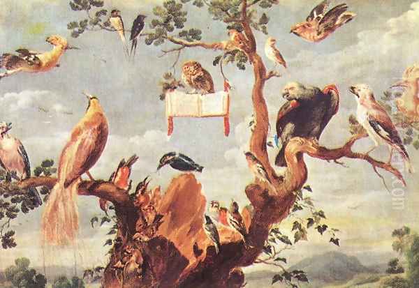 Concert of Birds (2) Oil Painting by Frans Snyders