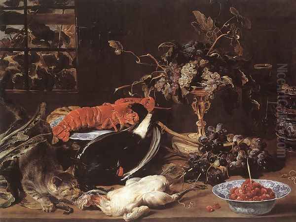 Still-life with Crab and Fruit Oil Painting by Frans Snyders