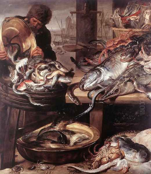 The Fishmonger Oil Painting by Frans Snyders