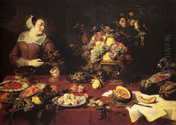 The Basket Of Fruit Oil Painting by Frans Snyders