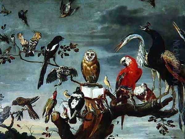 Concert of Birds 2 Oil Painting by Frans Snyders