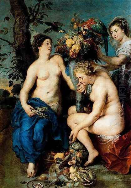 Ceres and two nymphs by Frans Snyders