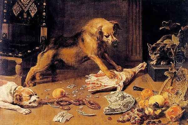 A pantry Oil Painting by Frans Snyders