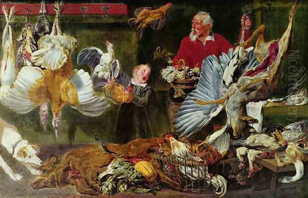 Venison dealers Oil Painting by Frans Snyders