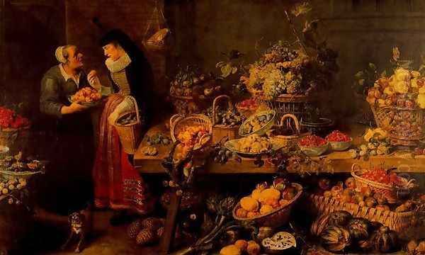 Fruit shop Oil Painting by Frans Snyders