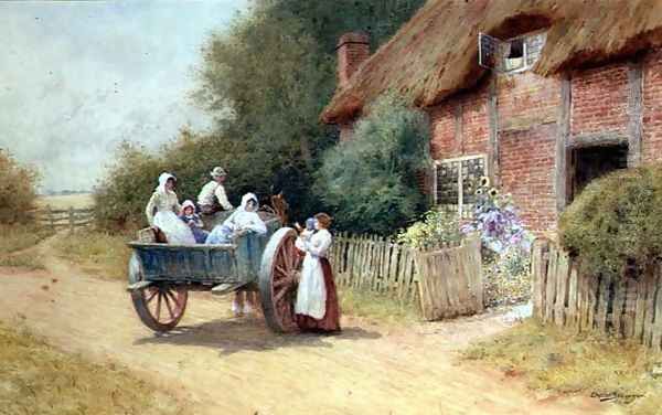 Farewell Oil Painting by Arthur Claude Strachan