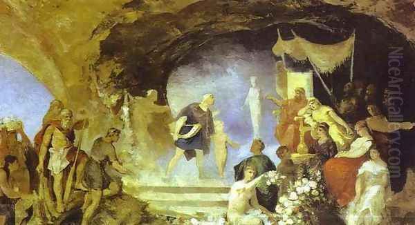 Orpheus in the Underworld Oil Painting by Henryk Hector Siemiradzki