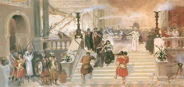 Herod's Feast Oil Painting by Henryk Hector Siemiradzki