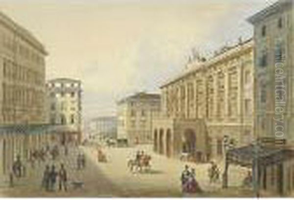 Teatro Verdi Oil Painting by Albert Rieger