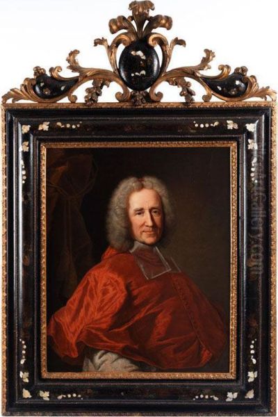 Portrait Des Kardinal Guillaume Dubois, Erzbischof Von Cambrai Oil Painting by Hyacinthe Rigaud