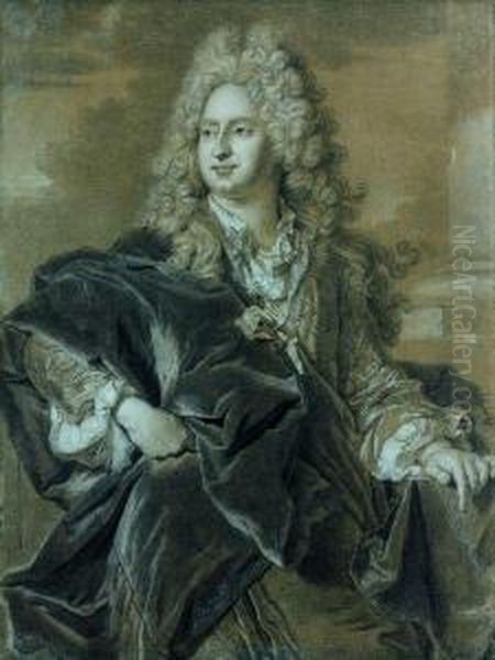 Portrait Du Marquis Neri Maria Corsini Oil Painting by Hyacinthe Rigaud