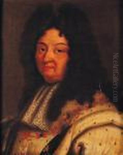 Louis Xiv Oil Painting by Hyacinthe Rigaud