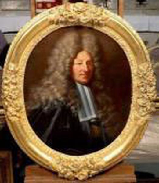 Portrait D'un Avocat Oil Painting by Hyacinthe Rigaud