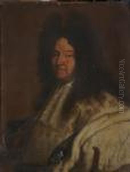 Portrait De Louis Xiv Oil Painting by Hyacinthe Rigaud