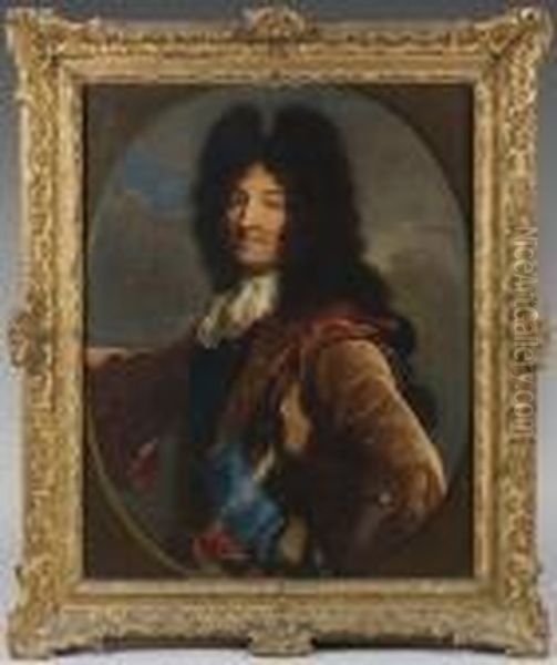 Portrait De Louis Xiv Oil Painting by Hyacinthe Rigaud