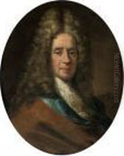 Portrait Of A Gentleman Oil Painting by Hyacinthe Rigaud