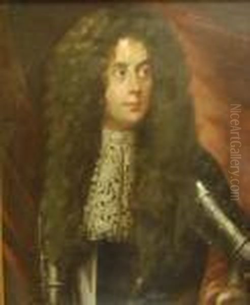 Portrait De Gentilhomme Oil Painting by Hyacinthe Rigaud