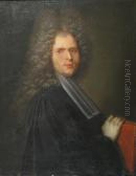 Portrait Of A Man Oil Painting by Hyacinthe Rigaud