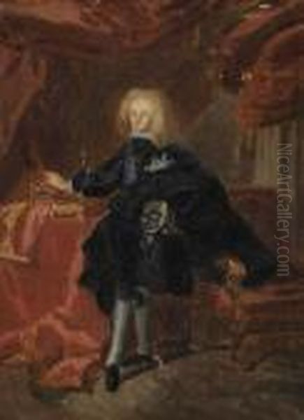 Portrait De Philippe V D'espagne Oil Painting by Hyacinthe Rigaud