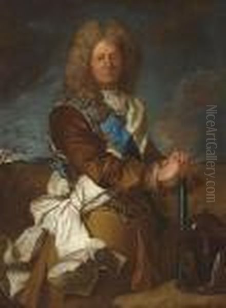 Portrait Of Sebastien Le Prestre, Marquis De Vauban Oil Painting by Hyacinthe Rigaud