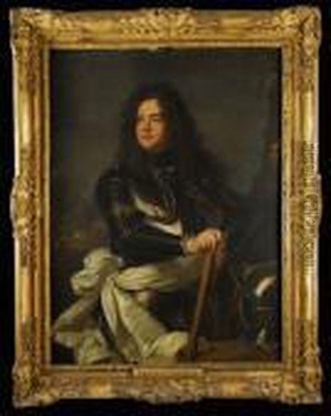 Retrato De Louis De La Tour DaEâ„¢ Auvergne Oil Painting by Hyacinthe Rigaud