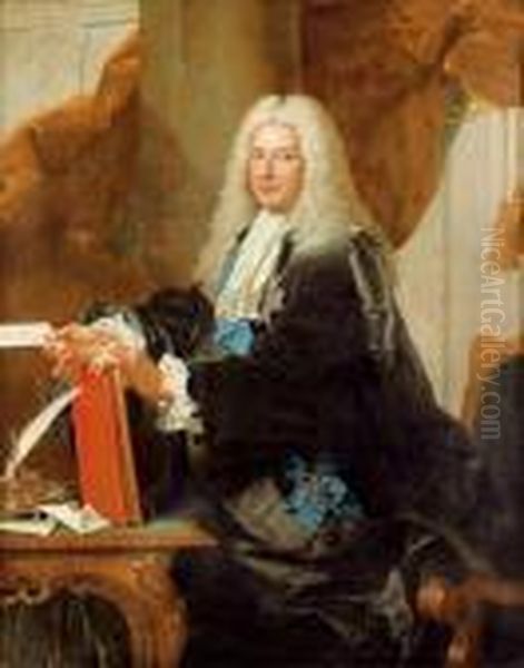 Portrait De Philibert Orry Oil Painting by Hyacinthe Rigaud