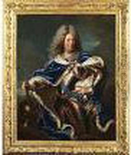 Portrait Des Duc D Oil Painting by Hyacinthe Rigaud