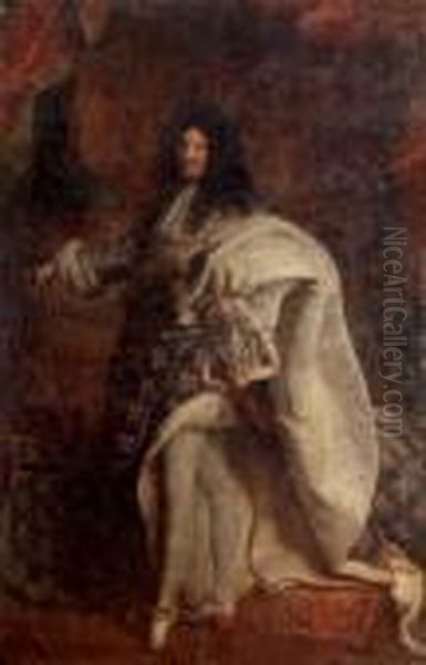 Konung Ludvig Xiv Av Frankrike Oil Painting by Hyacinthe Rigaud