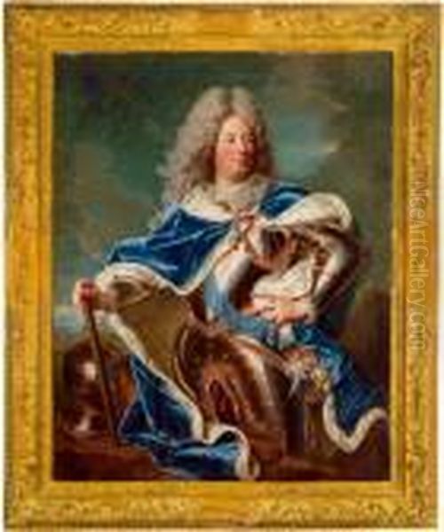 Ga Ritratto Di Louis-antoine De Pardaillon De Gondrin Oil Painting by Hyacinthe Rigaud