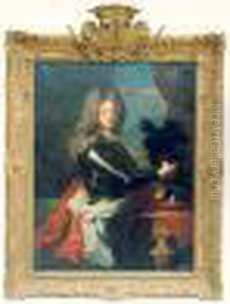 Portrait De Marc De Beauvau-craon (1679-1754) Oil Painting by Hyacinthe Rigaud