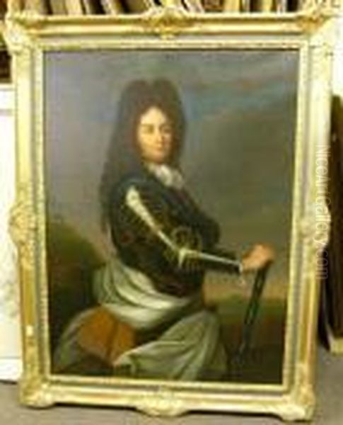 Portrait Of The Duc D'orleans Oil Painting by Hyacinthe Rigaud