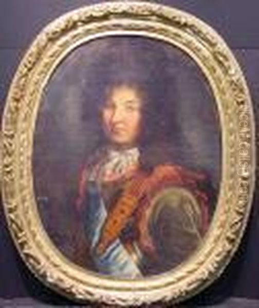 Portrait Of Louis Xiv Oil Painting by Hyacinthe Rigaud