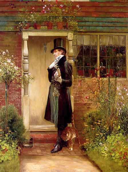 The Suitor Oil Painting by Walter-Dendy Sadler