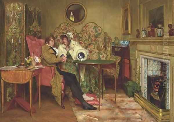 A Sure Cure for the Gout Oil Painting by Walter-Dendy Sadler