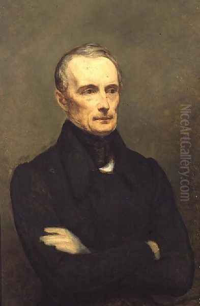 Alphonse de Lamartine 1790-1869 1847-48 Oil Painting by Ary Scheffer