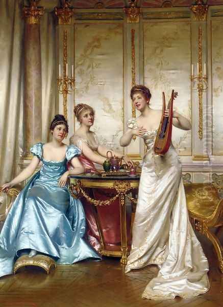 The Charming Performance Oil Painting by Charles Joseph Frederick Soulacroix