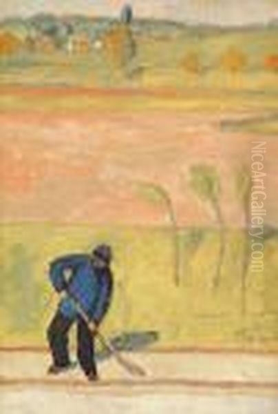 Tavasz Oil Painting by Jozsef Rippl-Ronai