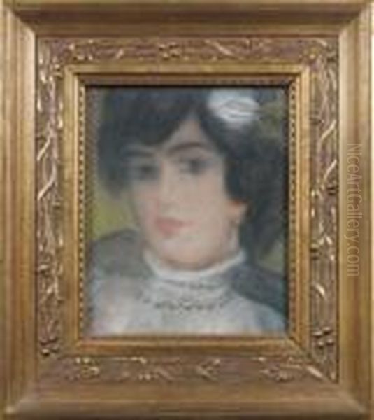 Jeune Elegante Oil Painting by Jozsef Rippl-Ronai