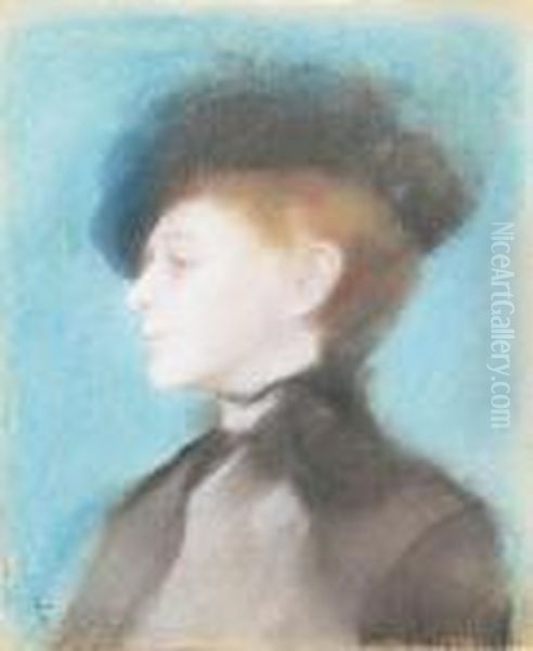 176. Rippl-ronai Jozsef Oil Painting by Jozsef Rippl-Ronai