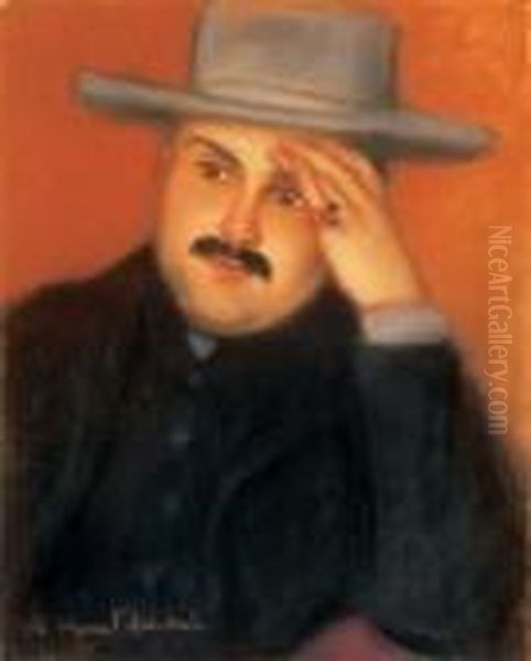 The Portrait Of Count Andor Somssich, Between 1902 And 1905 Oil Painting by Jozsef Rippl-Ronai