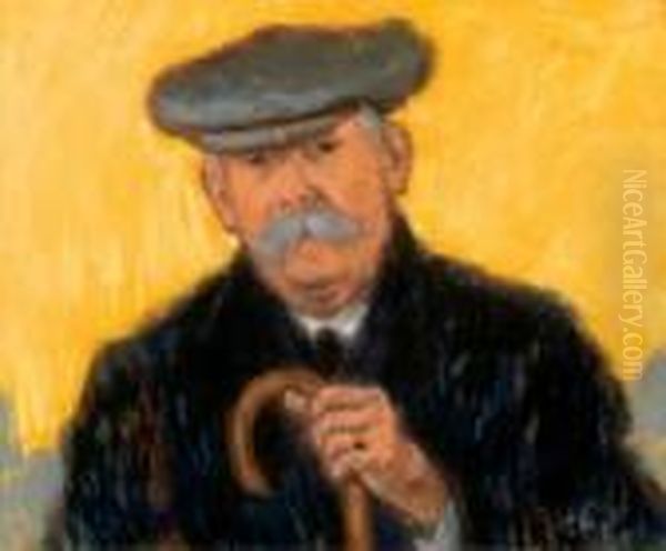 Grandfather, About 1915 Oil Painting by Jozsef Rippl-Ronai