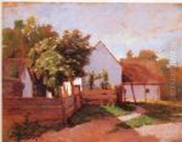 Le Village En Hongrie. Oil Painting by Jozsef Rippl-Ronai