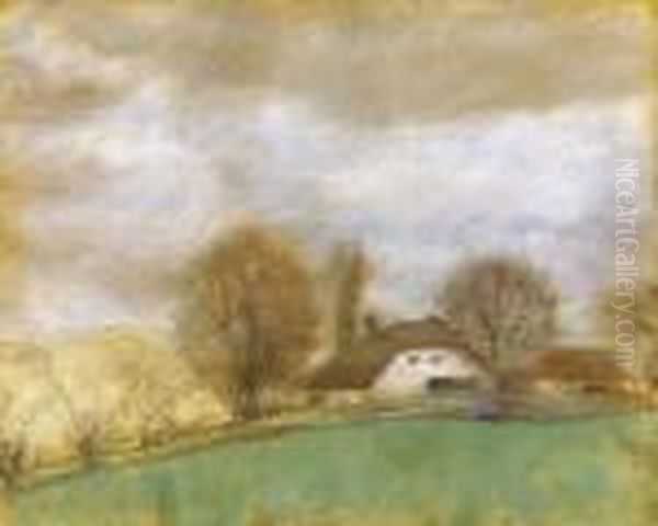 After A Spring Rain Oil Painting by Jozsef Rippl-Ronai