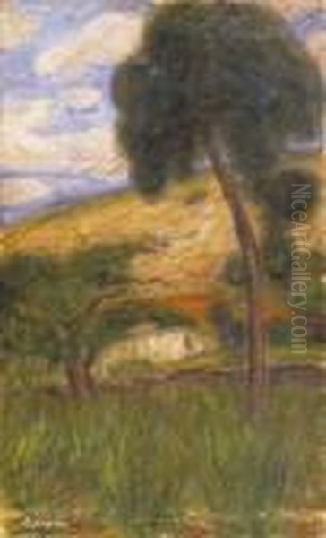 The Home Of Nymphs Oil Painting by Jozsef Rippl-Ronai