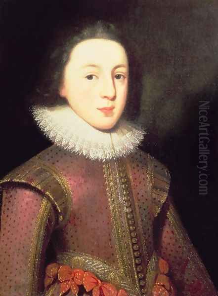 Portrait of Henry, Prince of Wales Oil Painting by Paulus Van Somer